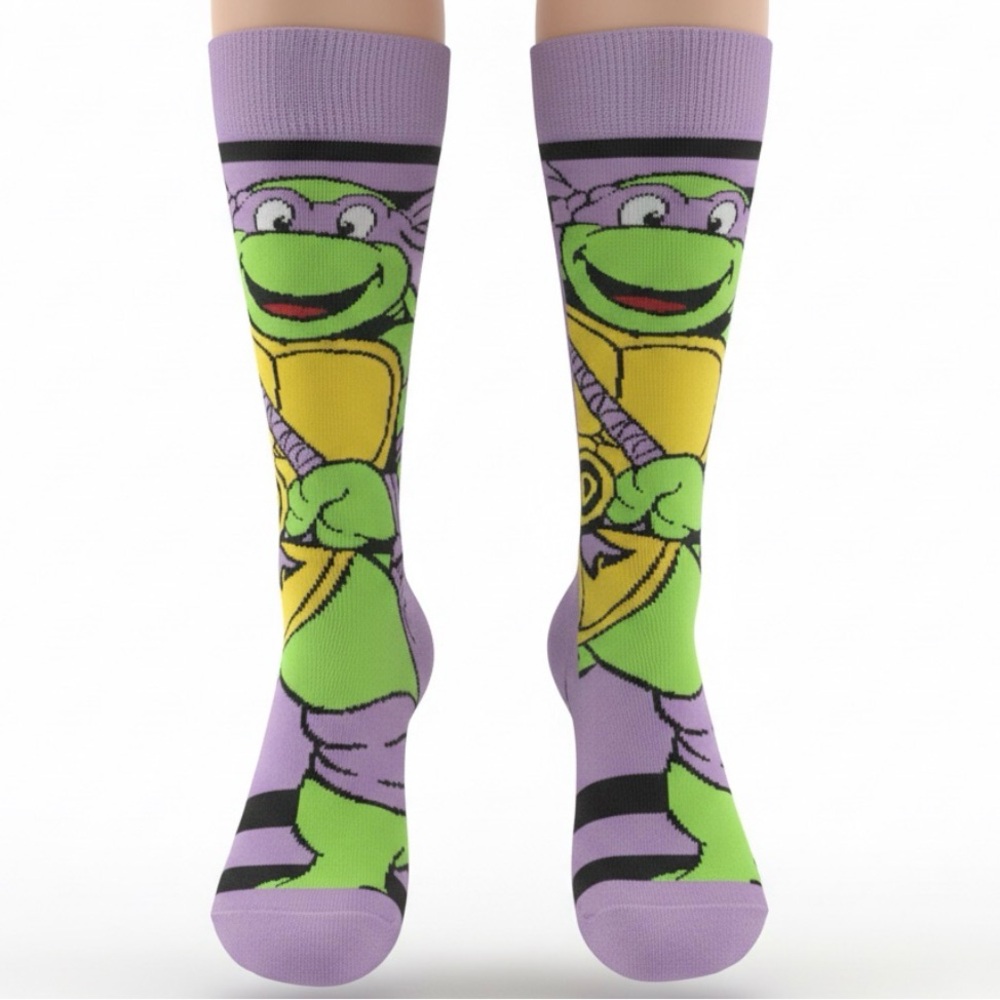 Donatello Teenage Mutant Ninja Turtles Purple Character Socks